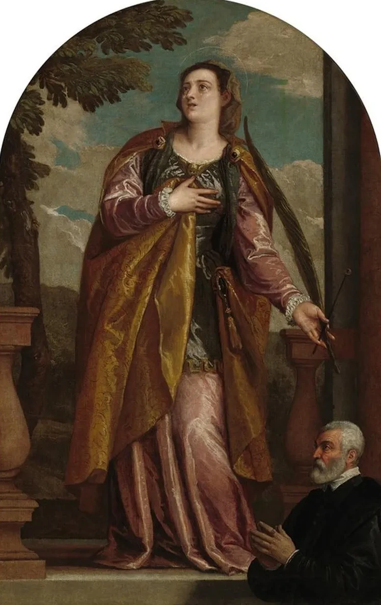 Saint Lucy and a Donor