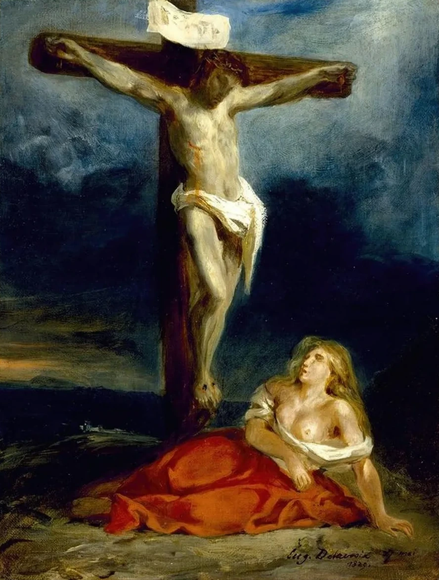 Saint Mary Magdalene At The Foot Of The Cross