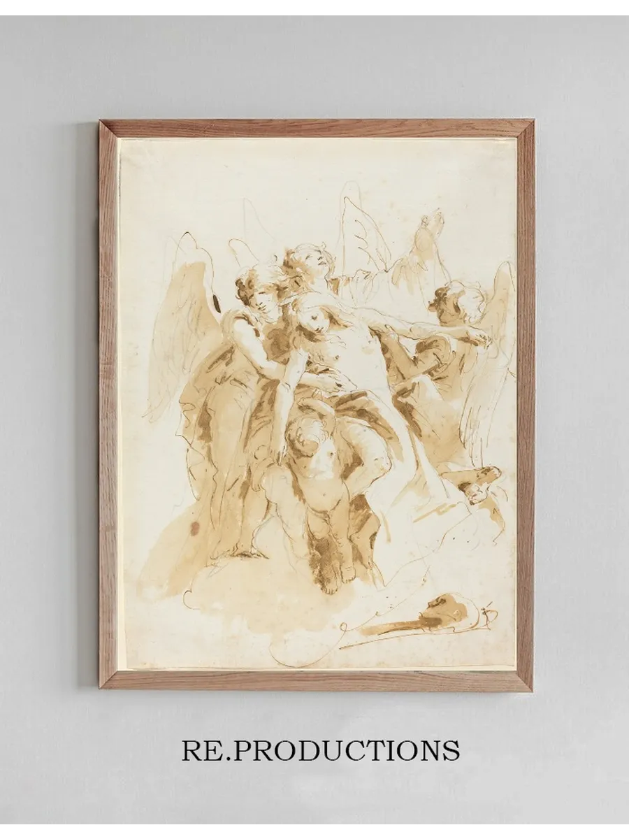 Saint Mary Magdalene Lifted by Angels
