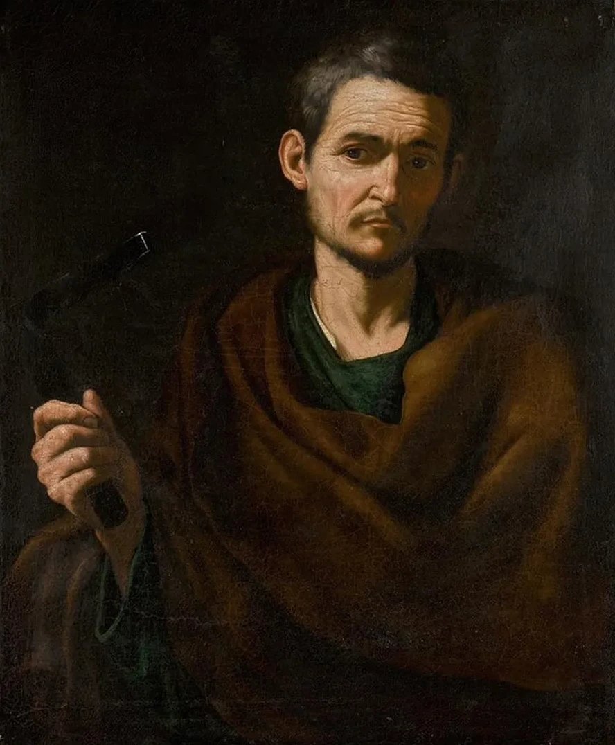 Saint Philip, Half - Length, Holding A Crucifix