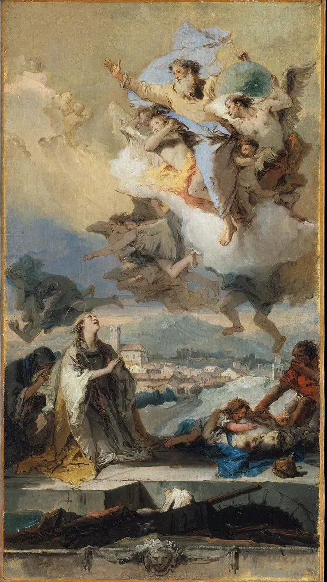 Saint Thecla Praying For The Plague - Stricken