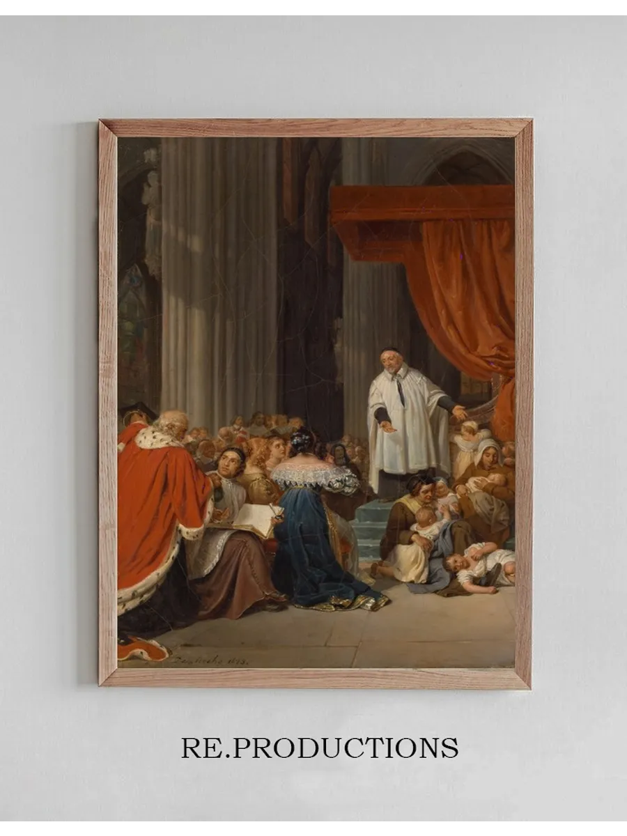 Saint Vincent de Paul Preaching to the Court of Louis XIII on Behalf of the AbandonedChildren