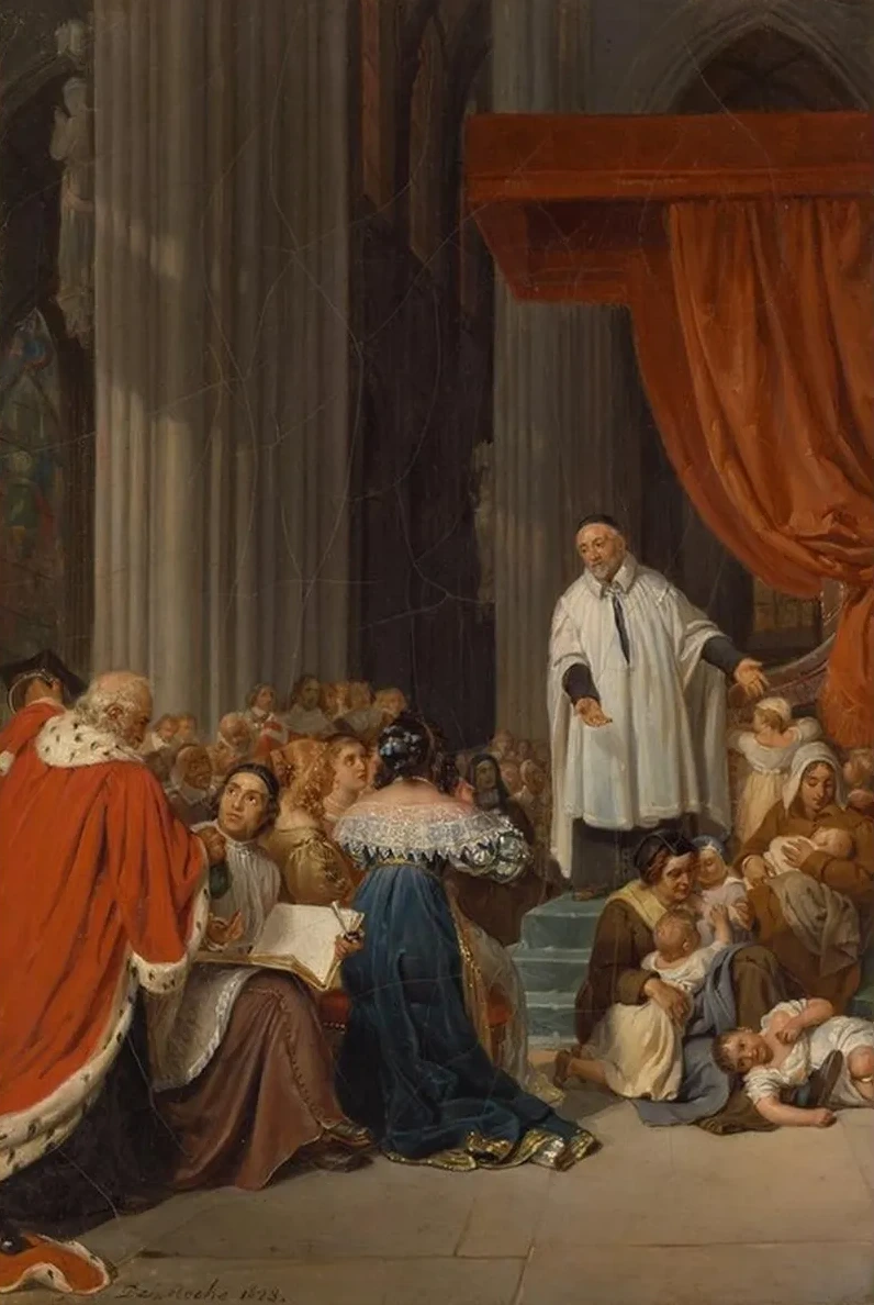 Saint Vincent de Paul Preaching to the Court of Louis XIII on Behalf of the AbandonedChildren