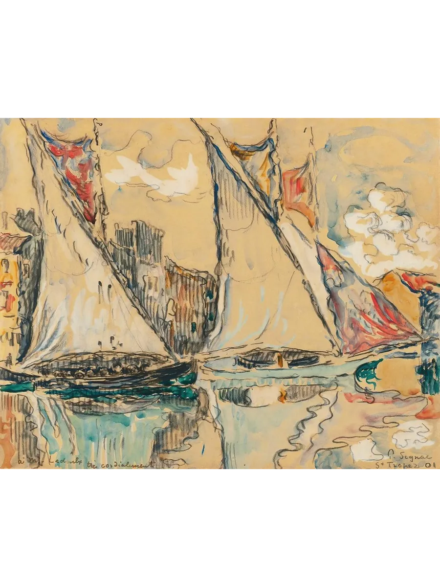 Saint - Tropez, Voiles Au Sec