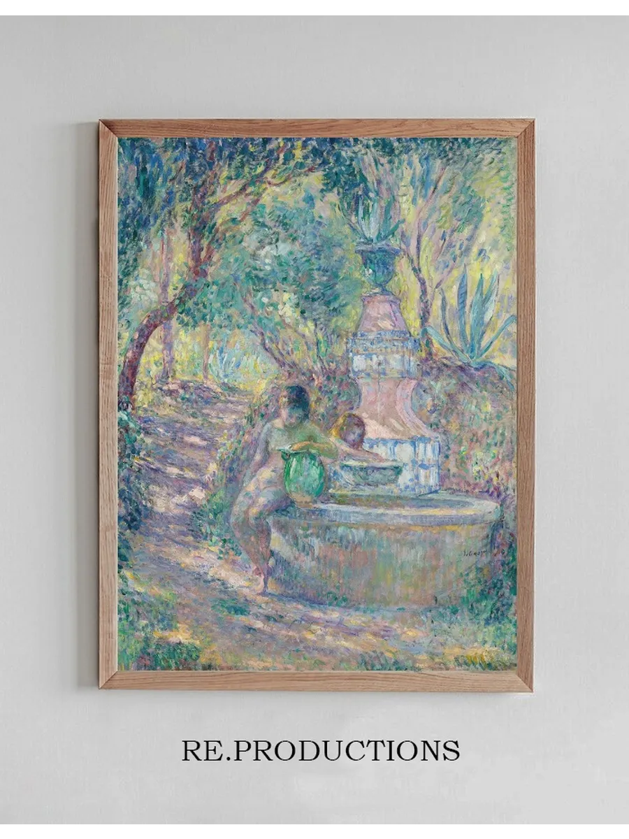 Saint - Tropez, Deux Jeunes Filles la Fontaine