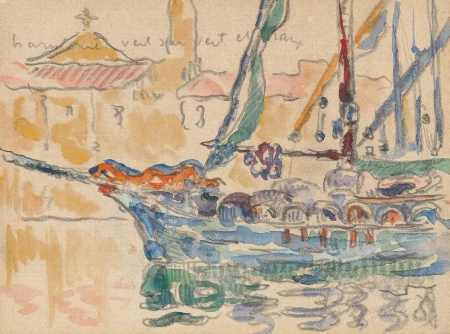 Saint - Tropez. Les tartanes