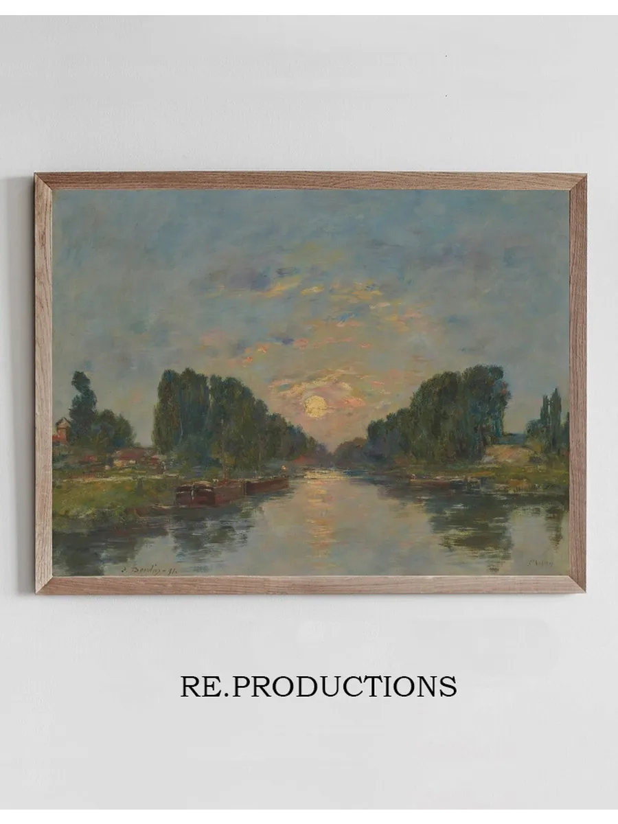 Saint - Val Ry - Sur - Somme. Effet de Lune Sur le Canal