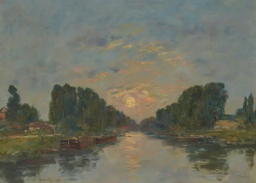 Saint - Val Ry - Sur - Somme. Effet de Lune Sur le Canal