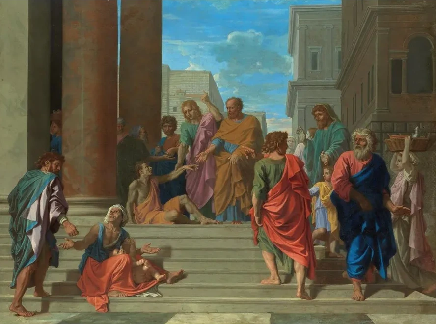 Saints Peter and John Healing the Lame Man