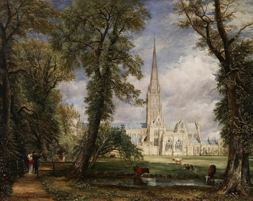 Salisbury Cathedral from the Bishop's Garden