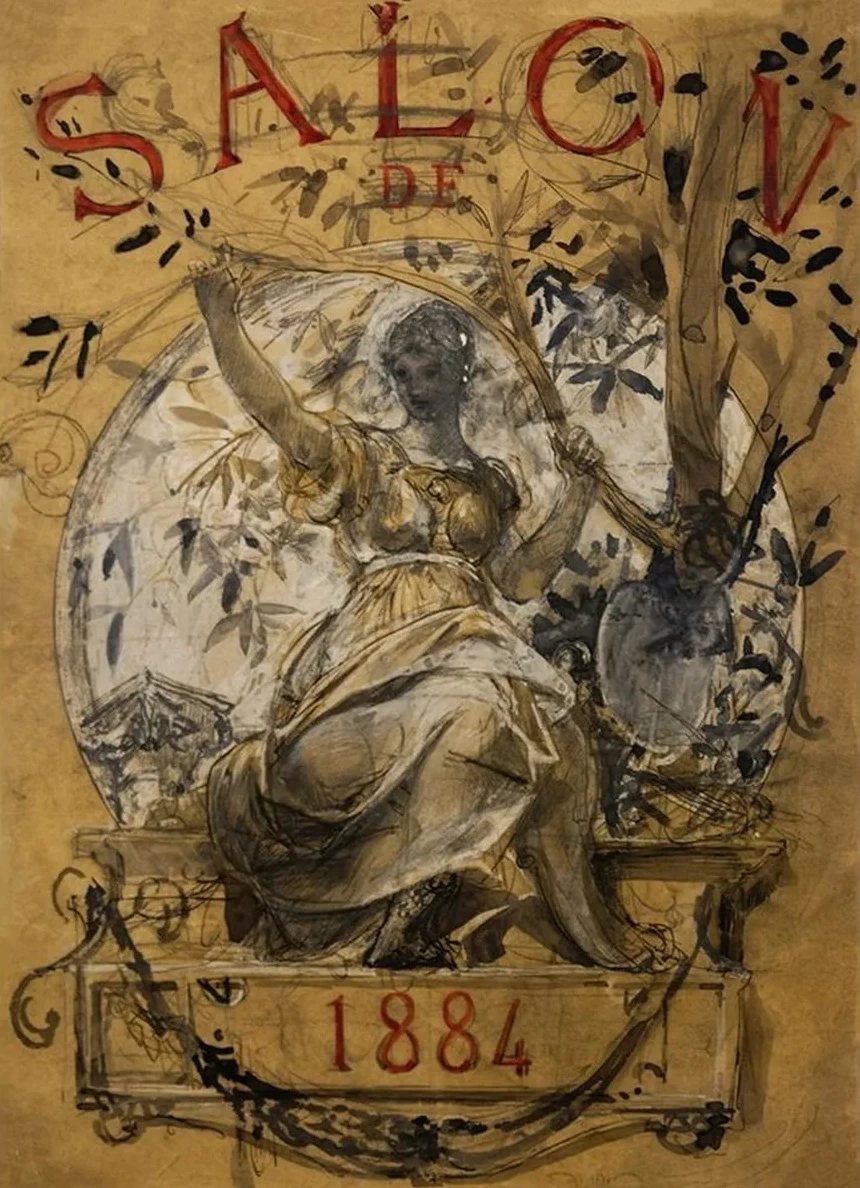 Salon de 1884, Projet de Couverture