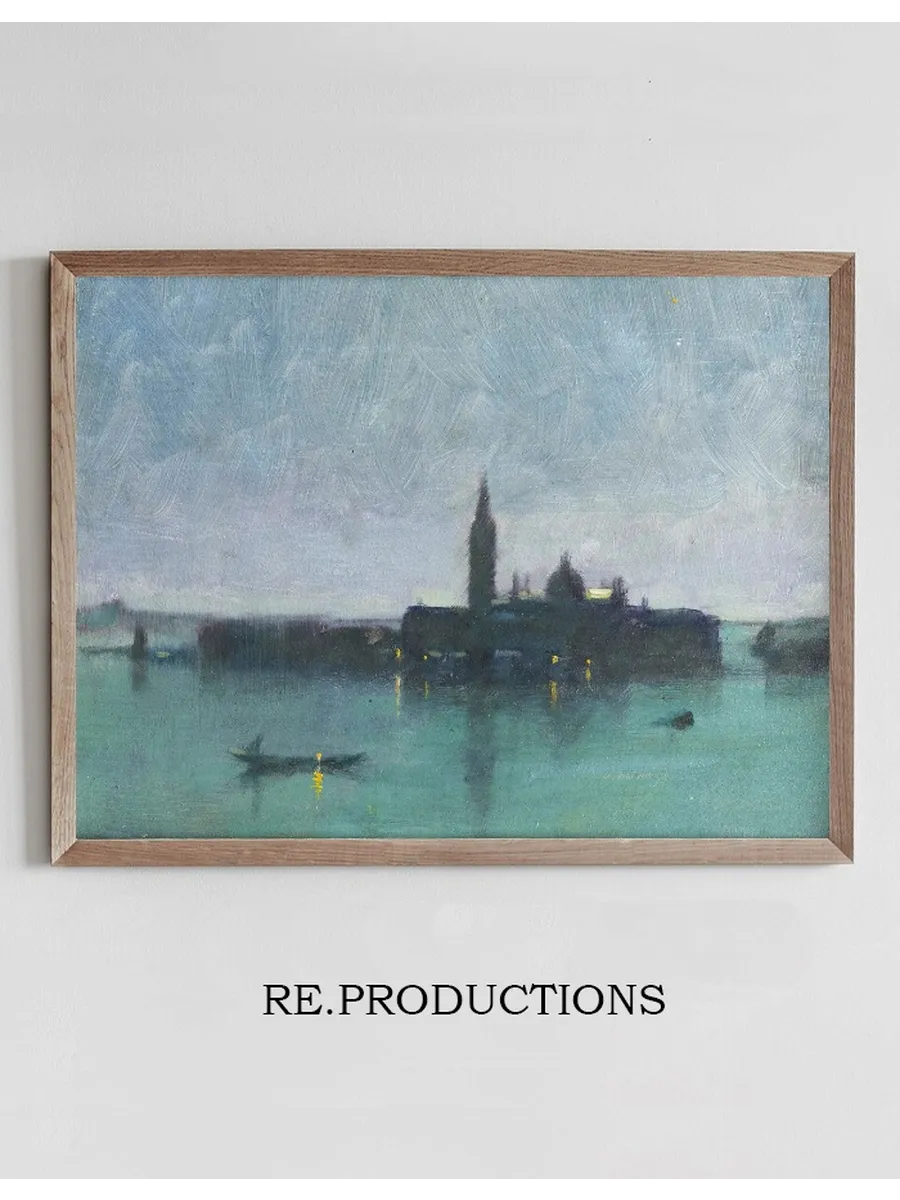 San Giorgio Maggiore From The Lagoon By Moonlight, Venice