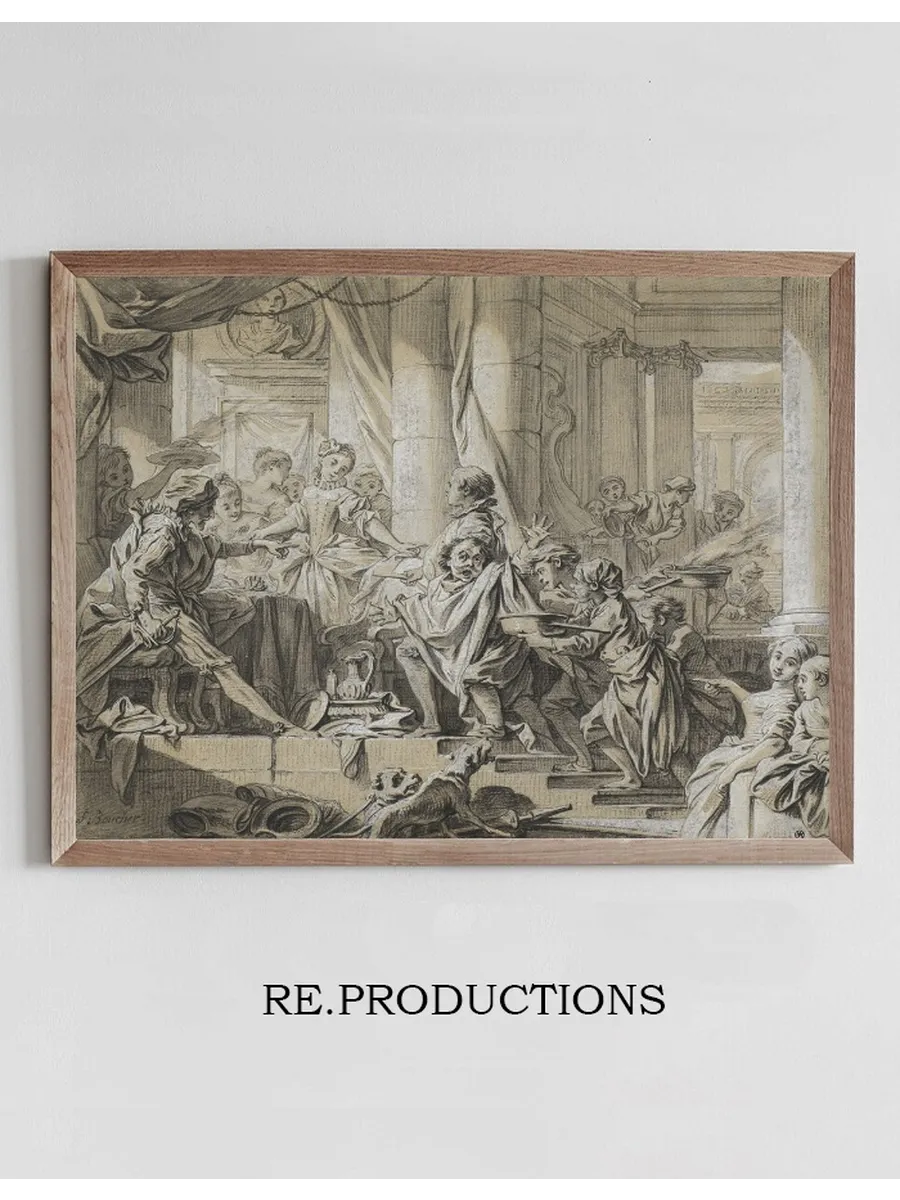 Sancho Fleeing from the Servants of the Duke