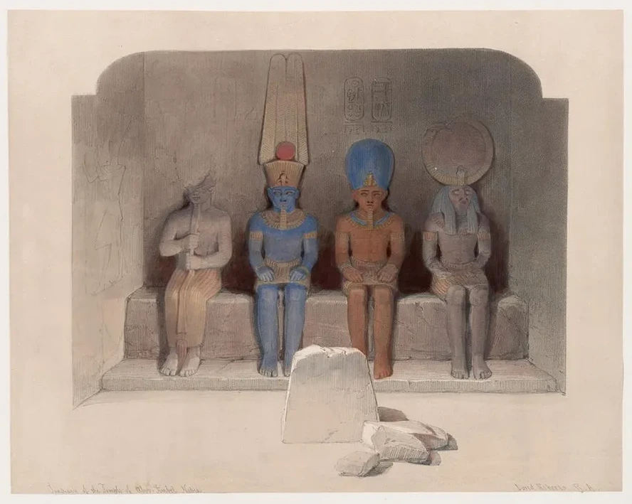Sanctuary of the Temple of Aboo - Simbel, Nubia
