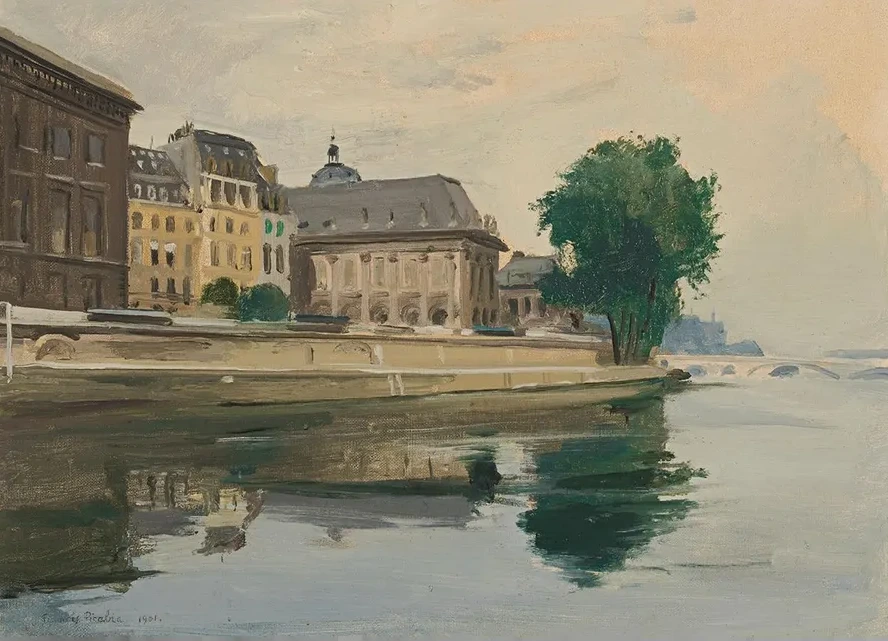 Sans titre (La Seine et l Institut de France, Paris)