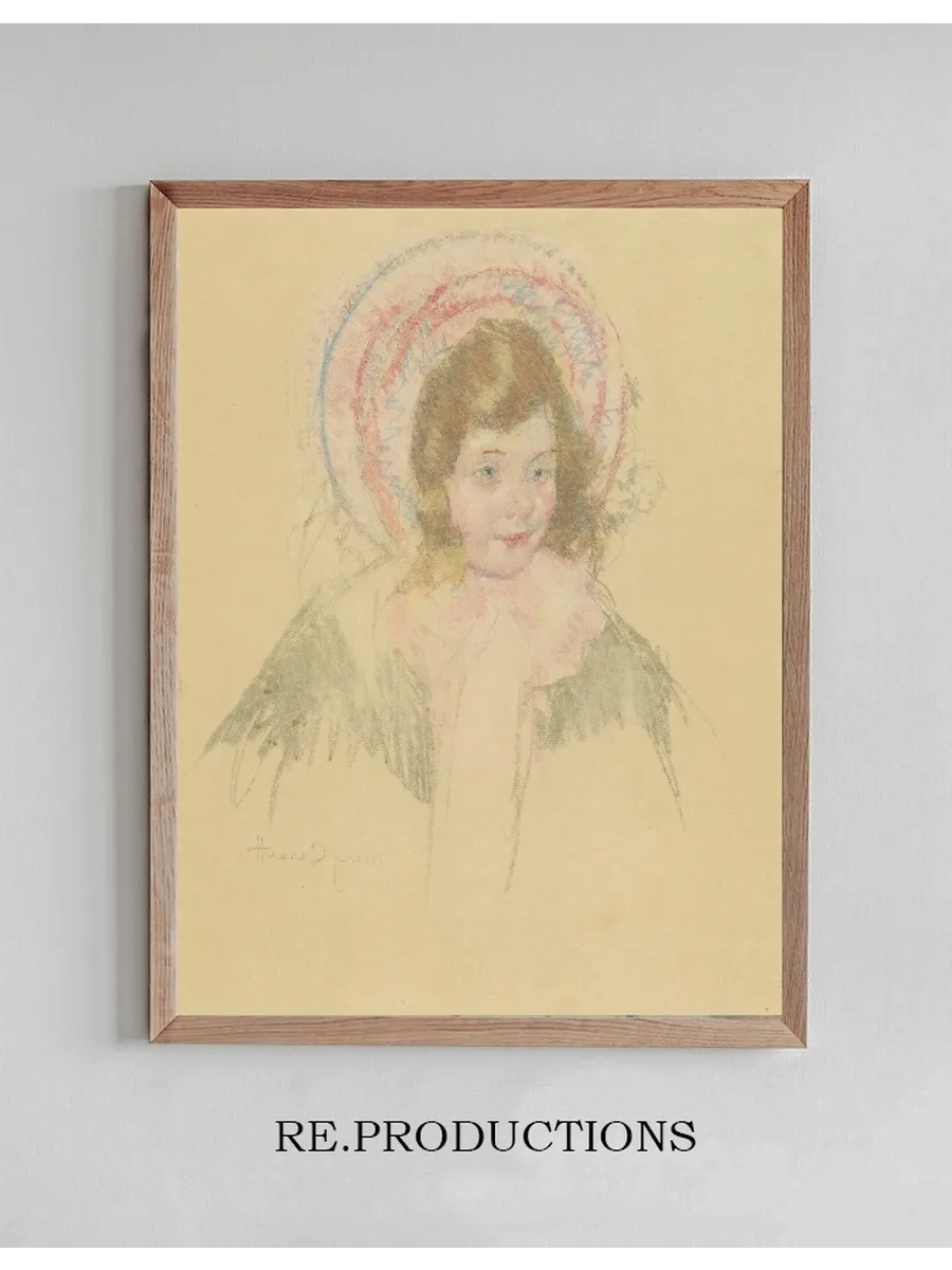 Sara Wearing a Bonnet and Coat