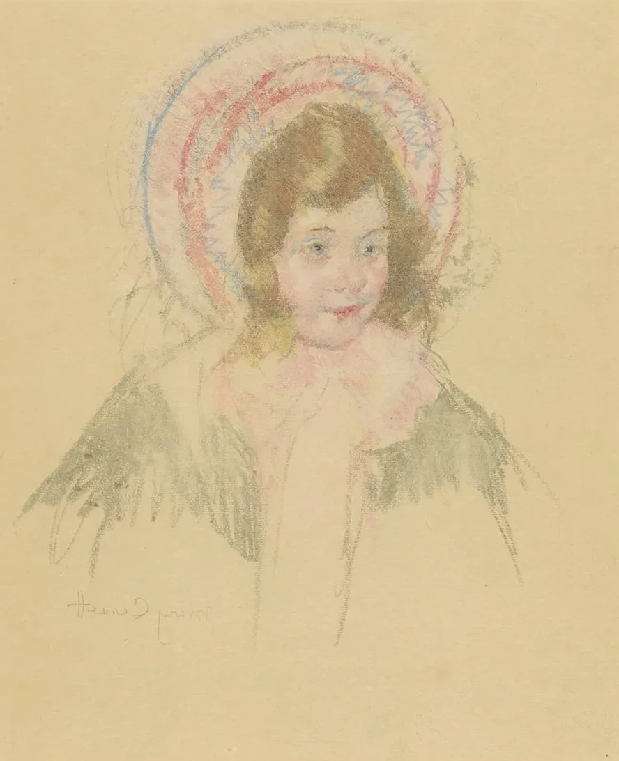 Sara Wearing a Bonnet and Coat