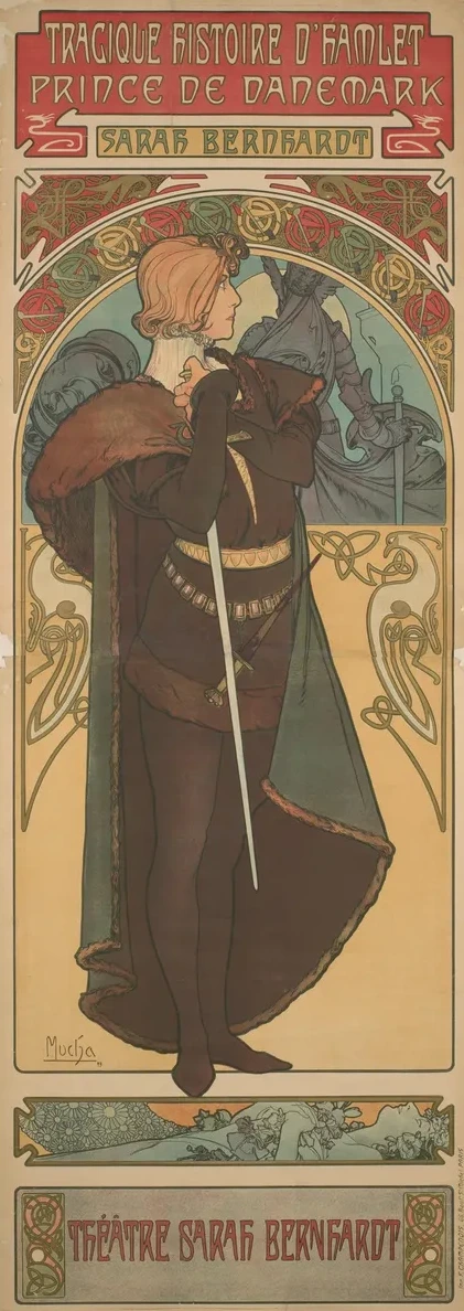 Sarah Bernhardt as Hamlet