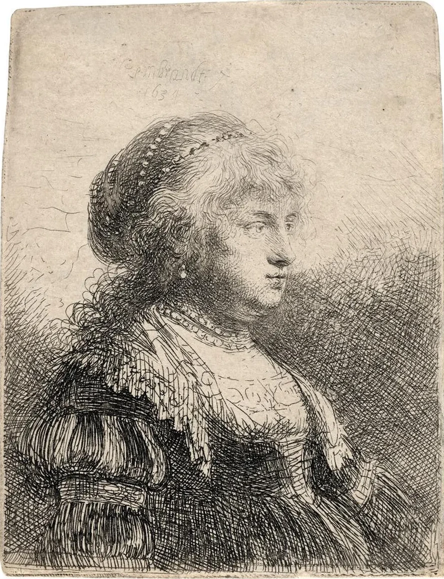 Saskia with Pearls in Her Hair
