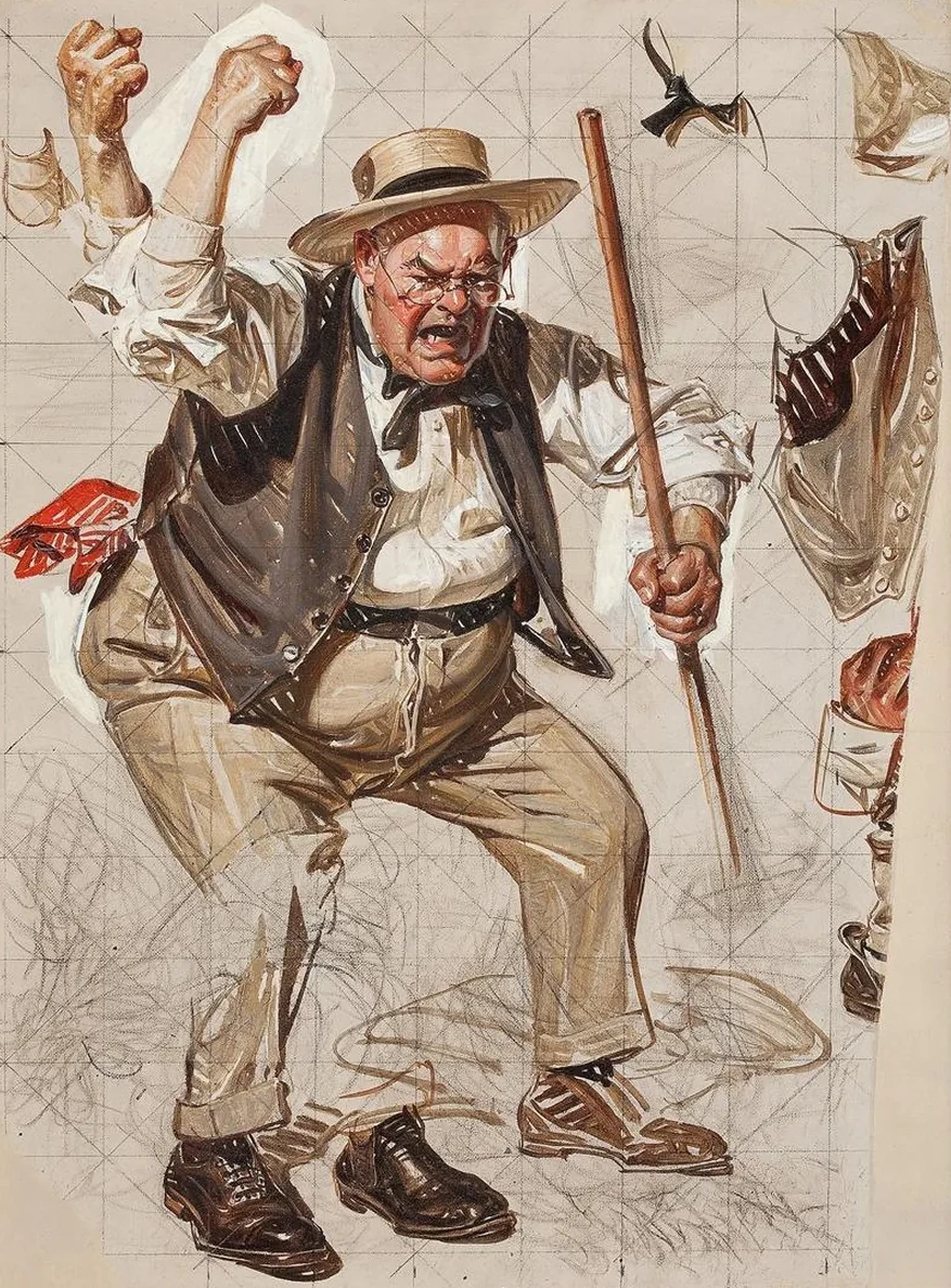 Saturday Evening Post Cover, Study