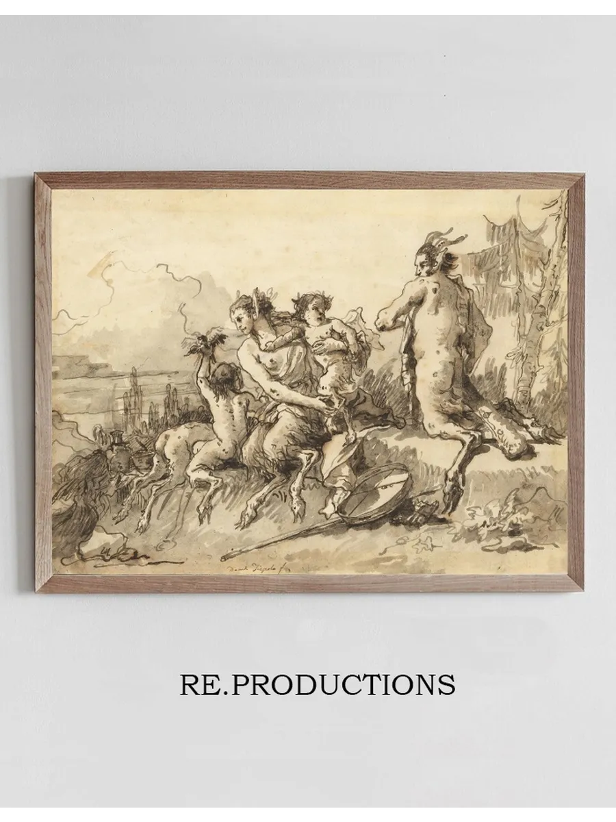 Satyr Family in a Wild Landscape