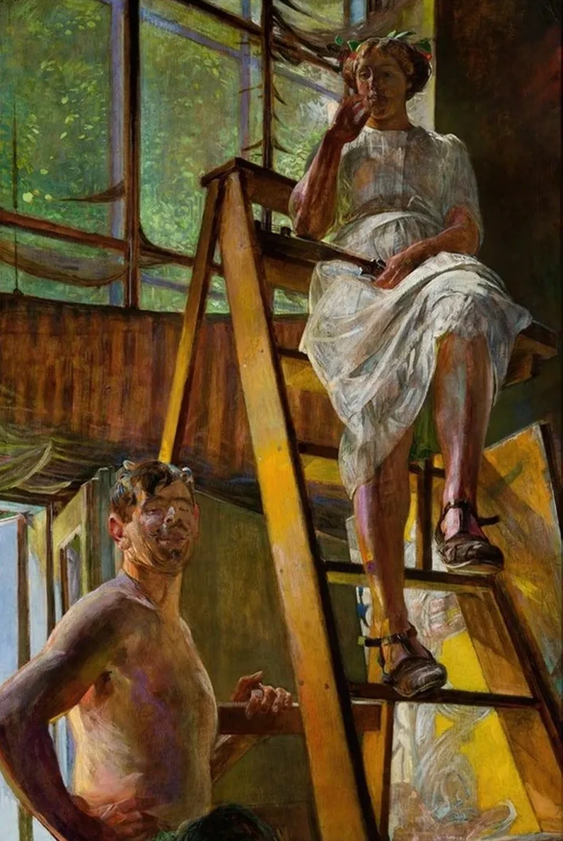 Satyr and a Model