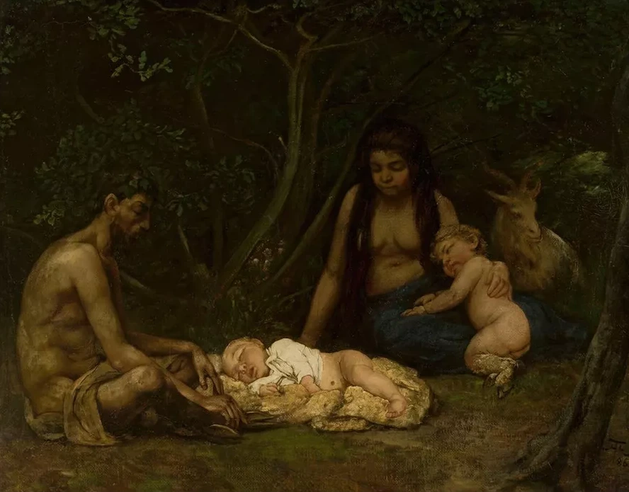 Satyr's Family (bringing Up of Zeus)