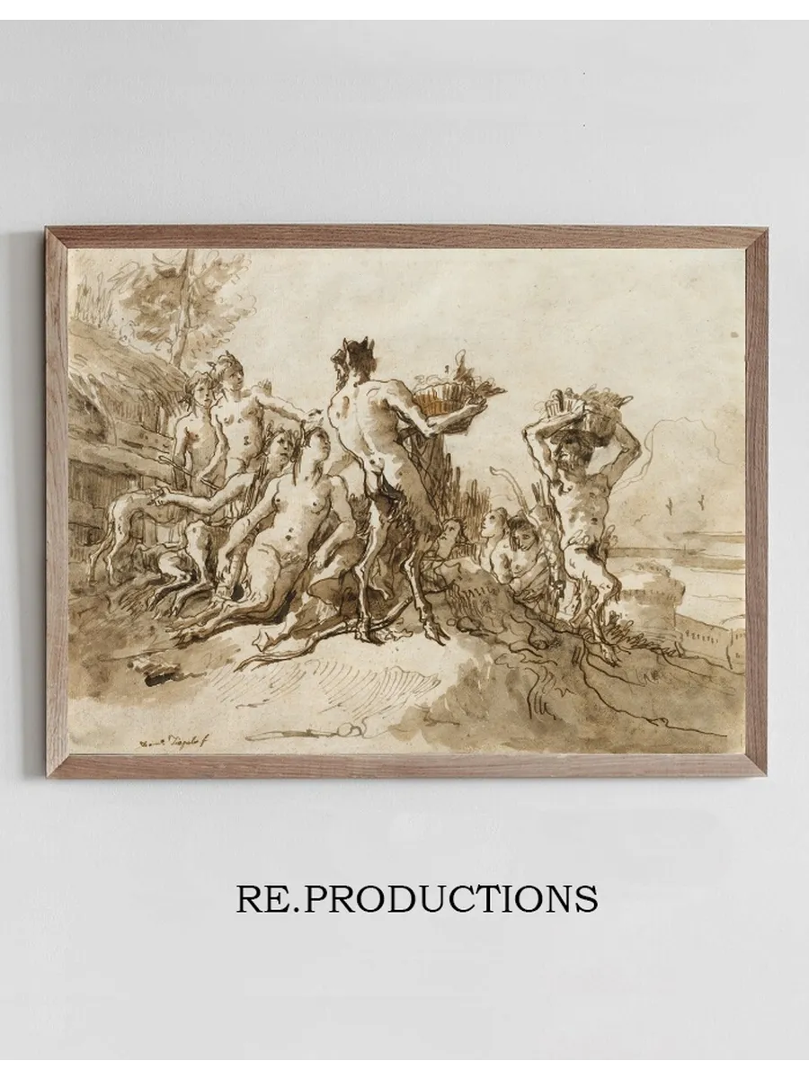 Satyrs Carrying Baskets of Provision for Their Families