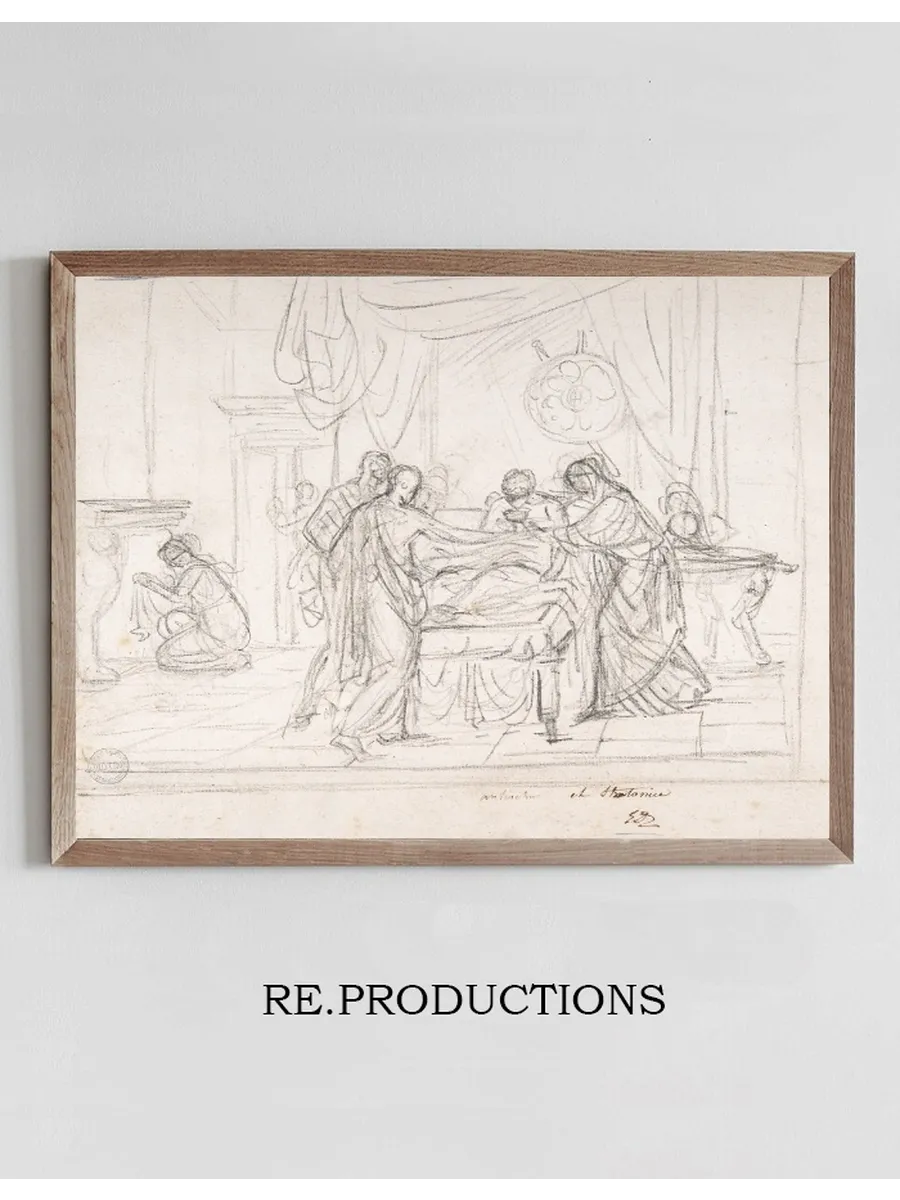Scene from Ancient History Cup Offered to an Invalid