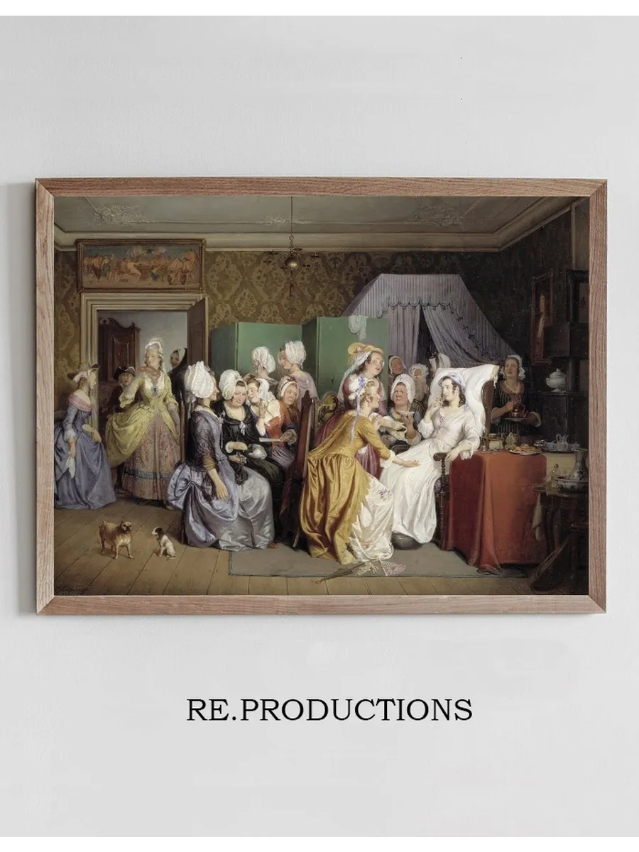 Scene from Ludwig Holberg's The Lying - in Room