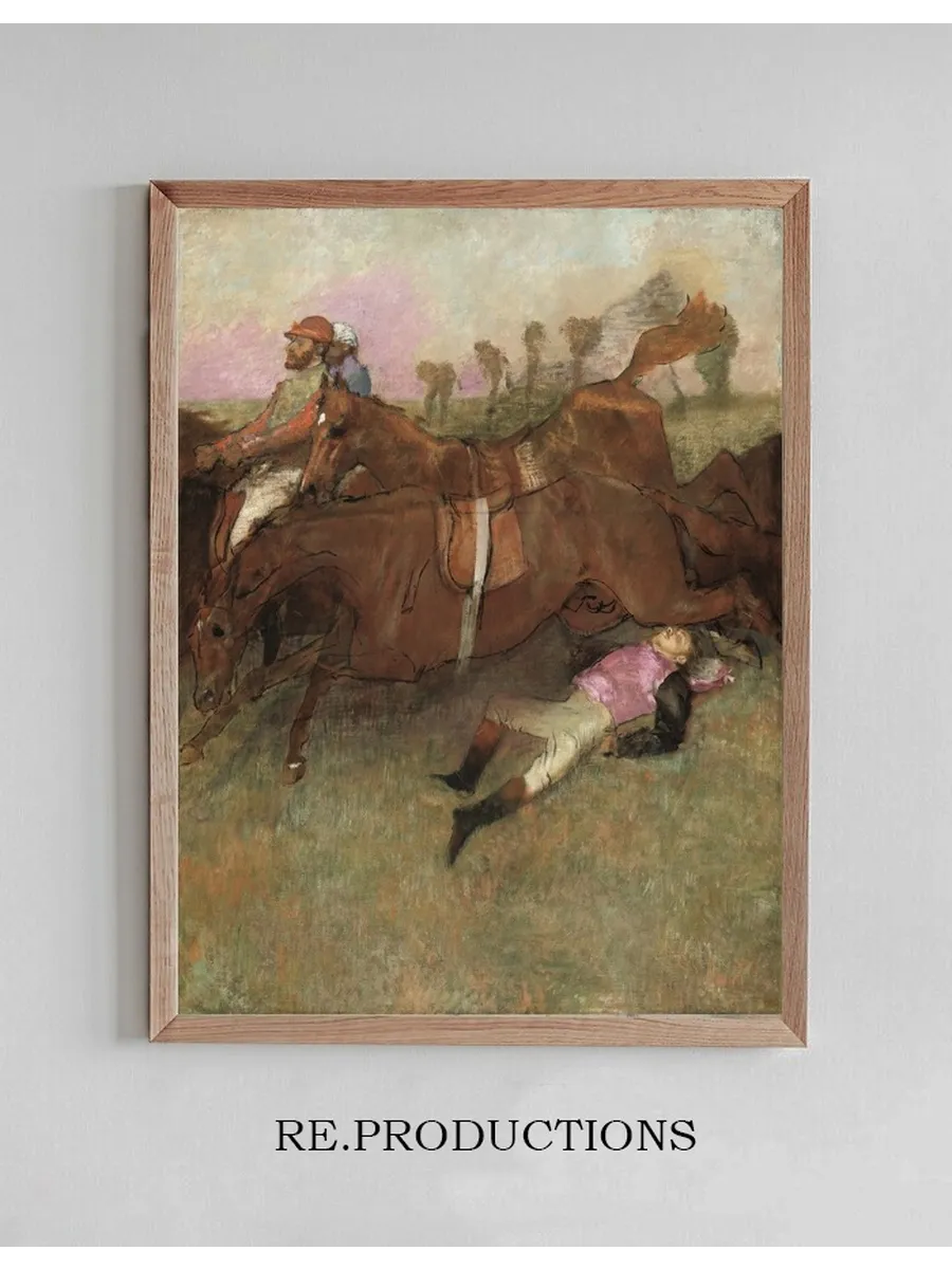 Scene from the Steeplechase The Fallen Jockey