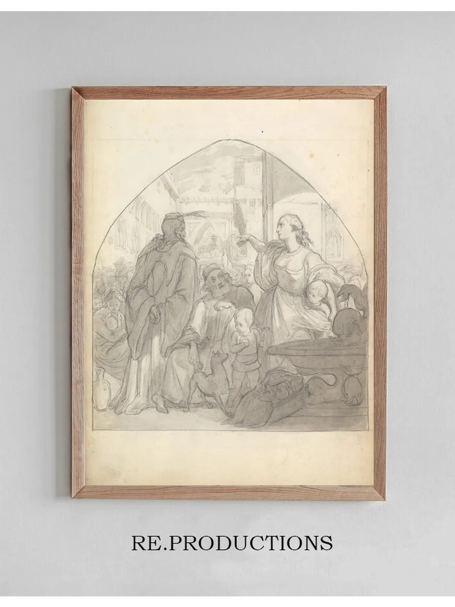 Scene in an Italian City with Figures Near a Fountain