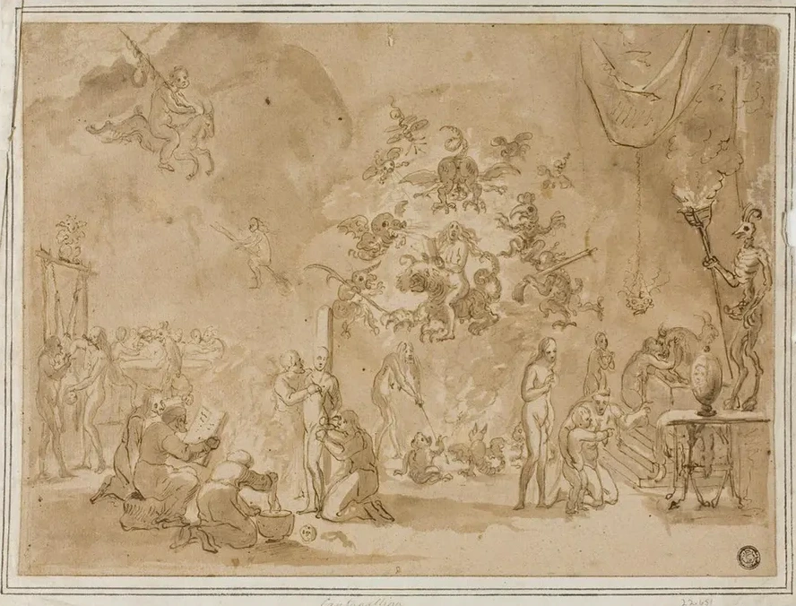 Scene of Witchcraft and Devil Worship
