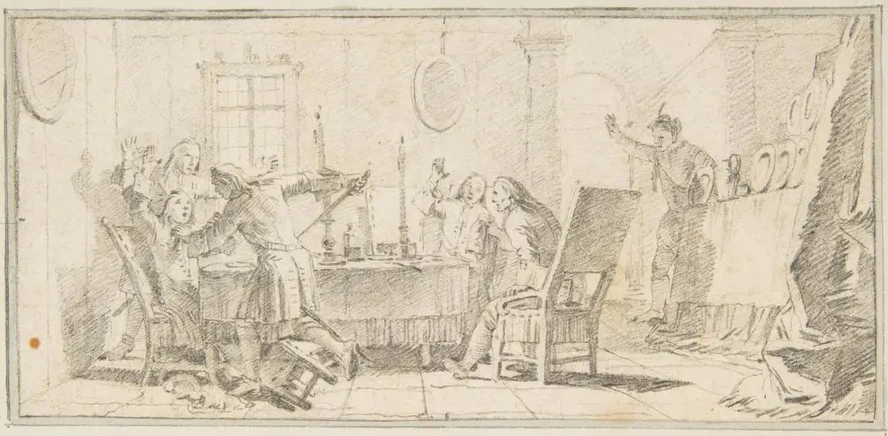 Scene of a Murder in an Interior