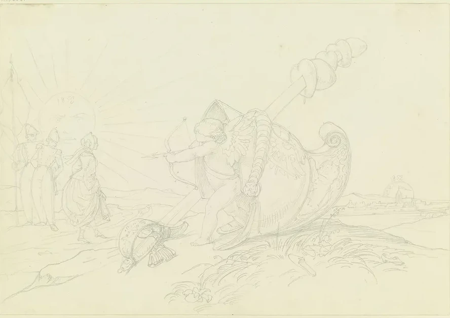 Scherzhafte Auffassung Der Erkl Rung Des Befreundeten Barons C.v.w., Oesterr. Dragoner - Offiziers Er Suche Zur