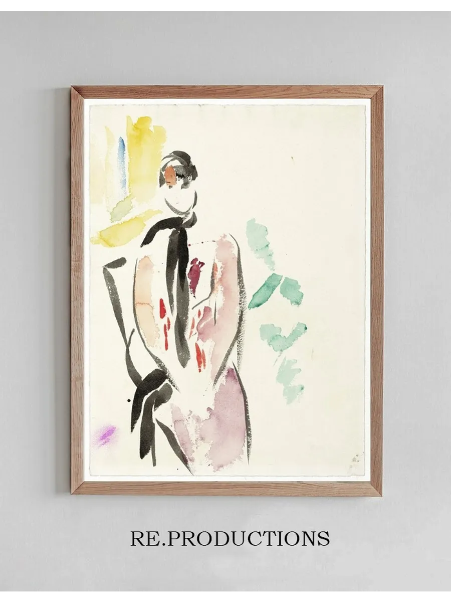Schets Voor Een Portret van Mevrouw de Carni Re - Wouters, Echtgenote van de Kunstenaar