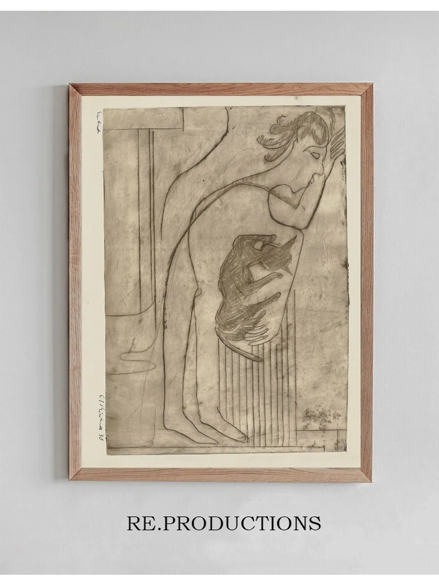 Schlafender mit Katze II