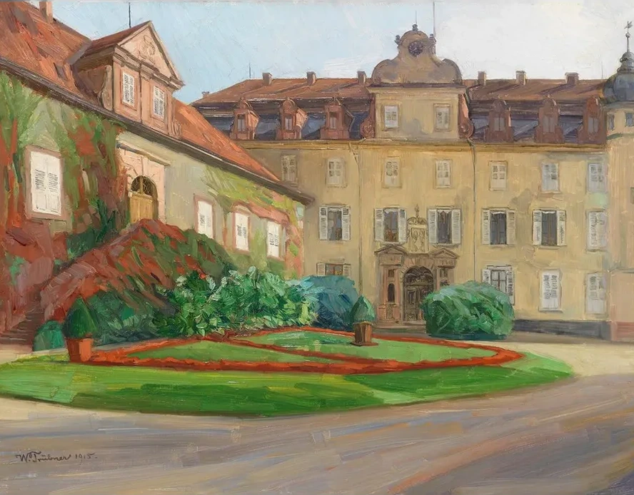 Schlo hof in Baden - Baden im September