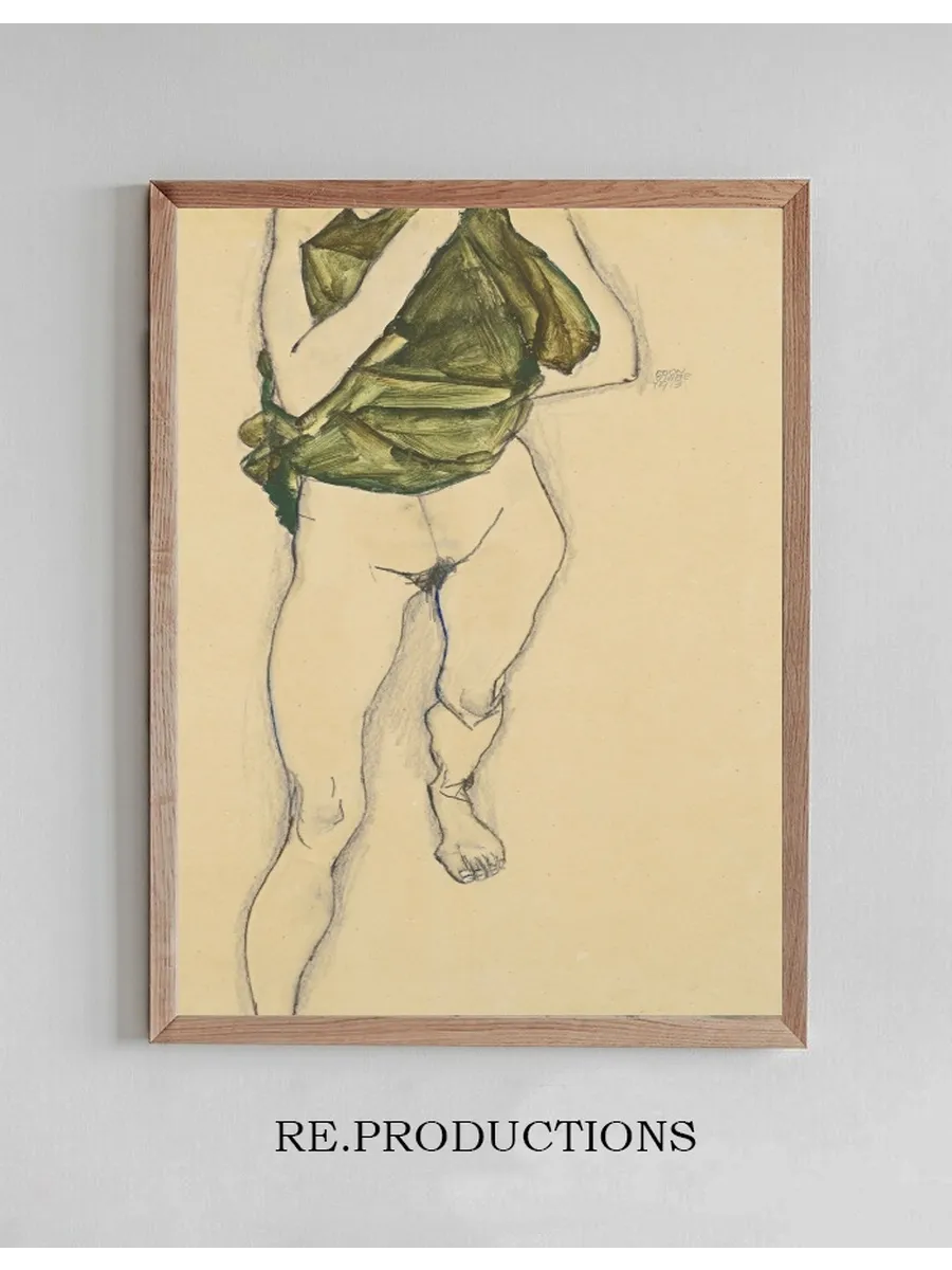 Schreitender Torso in Gr nem Hemd