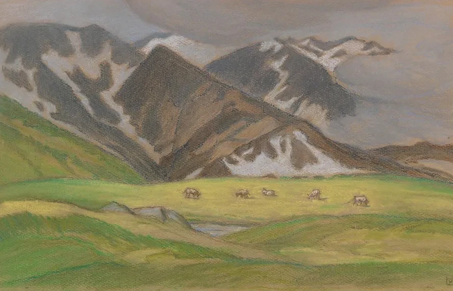 Schweizer Alpenlandschaft Mit Weidenden K Hen