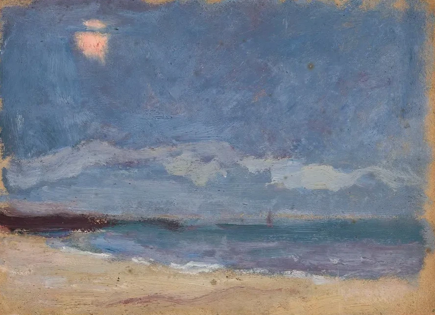 Seascape (the Sun Behind a Cloud)