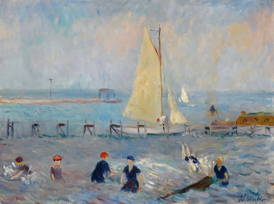 Seascape with Six Bathers, Bellport