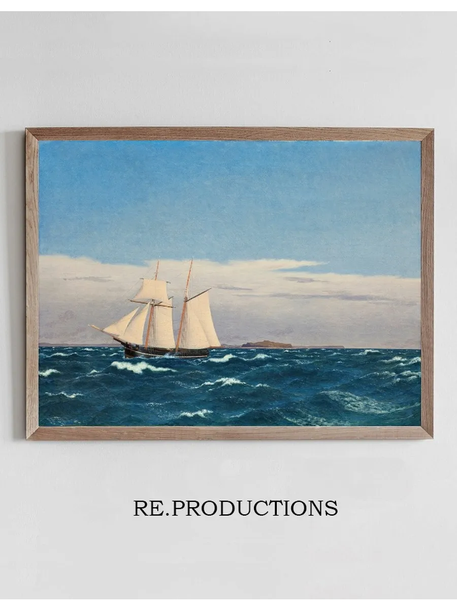 Seascape with the Island of Hjelm and the Coast of Jutland