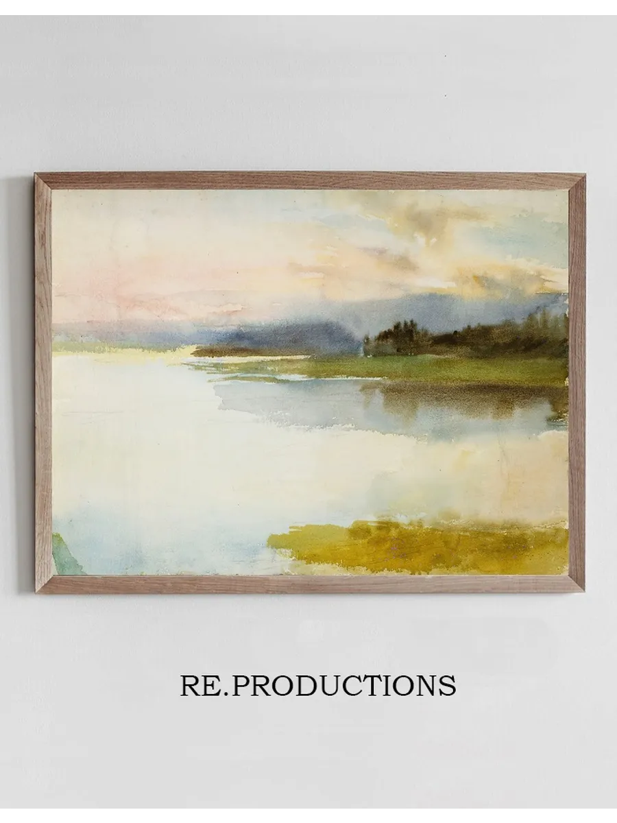 Seashore in the Evening Landscape, Evening