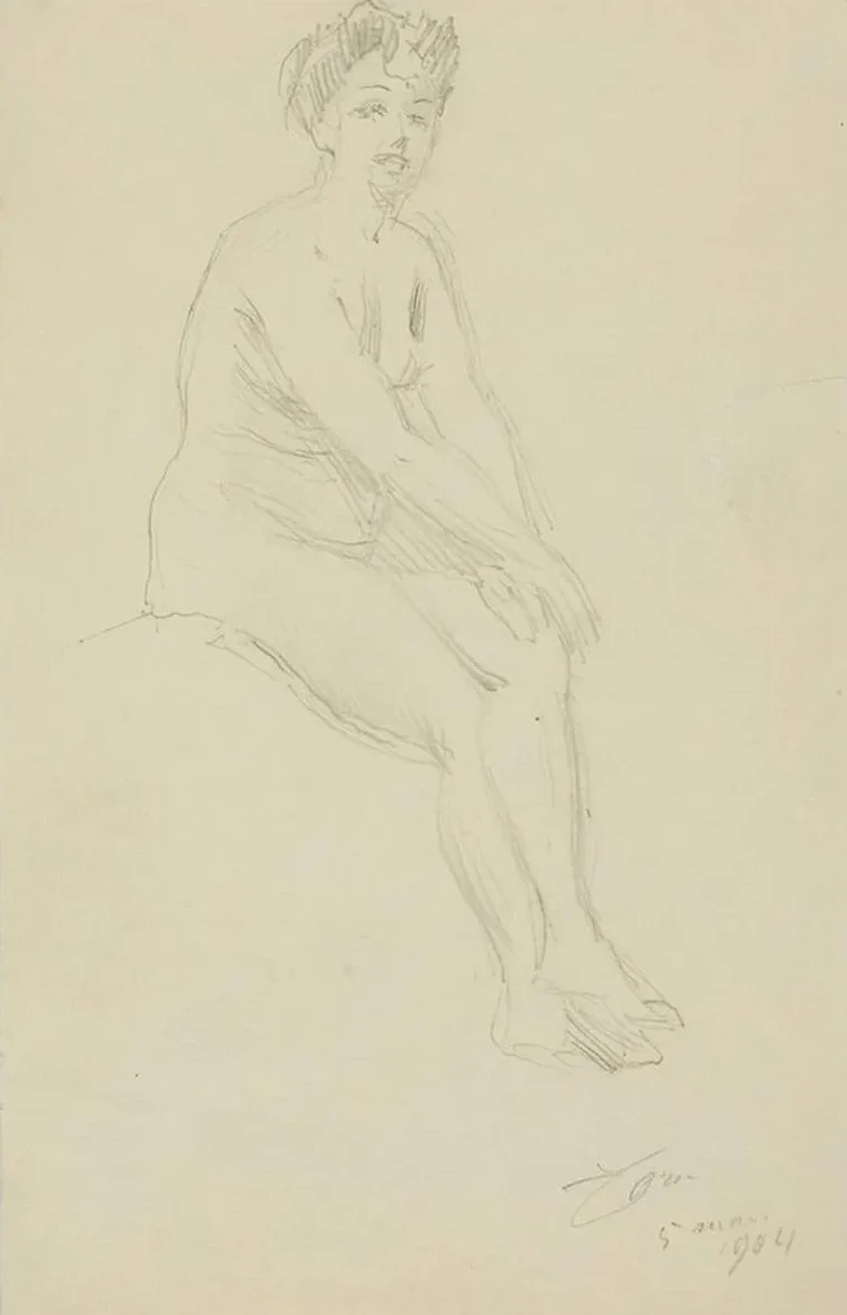 Seated Female Nude