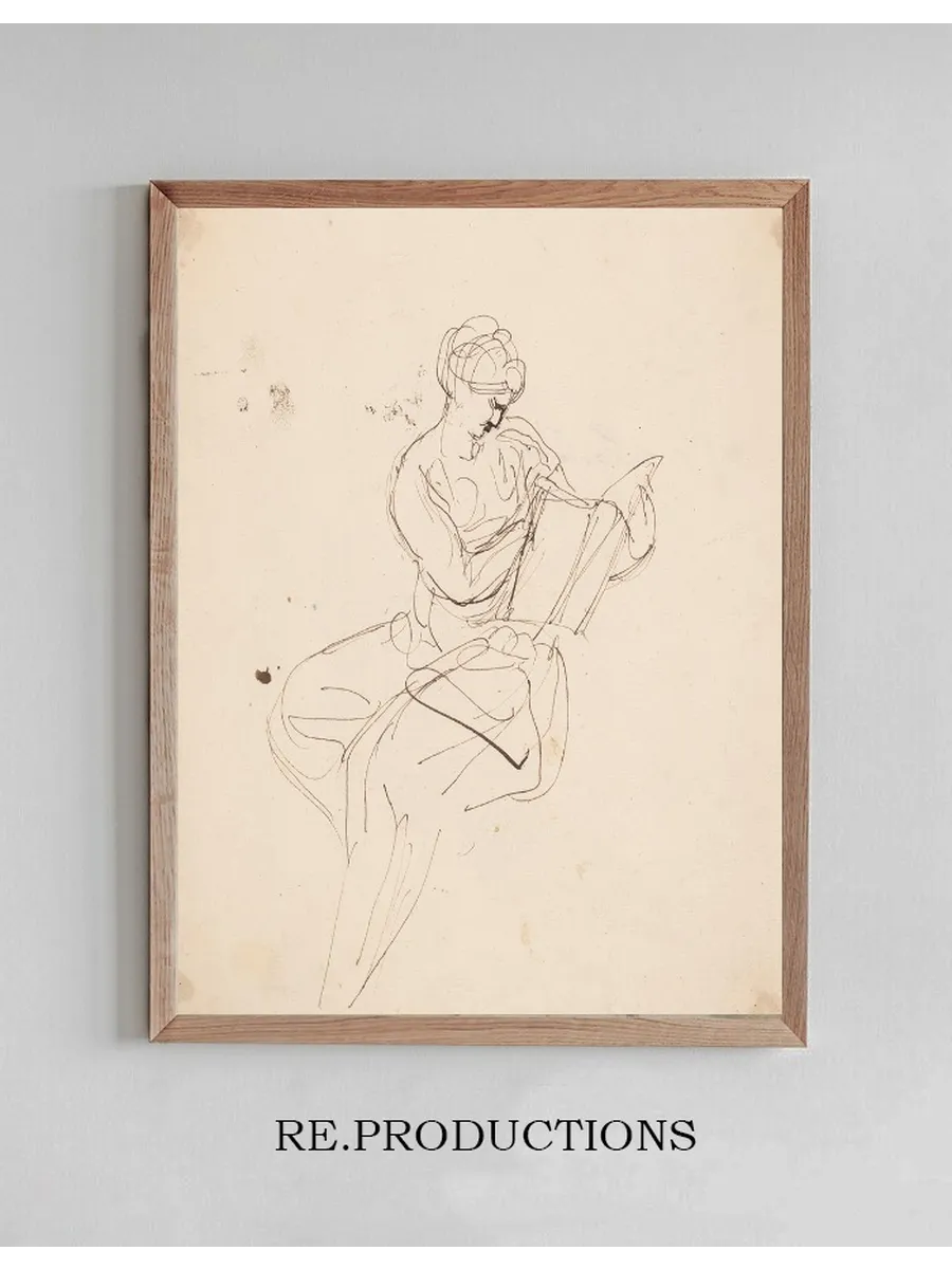 Seated Figure Reading