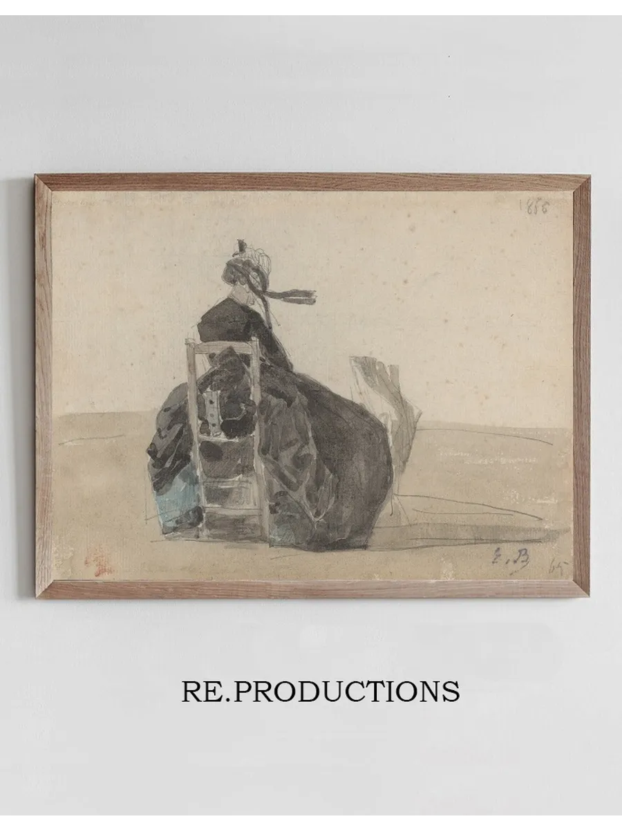 Seated Lady in Black, Trouville