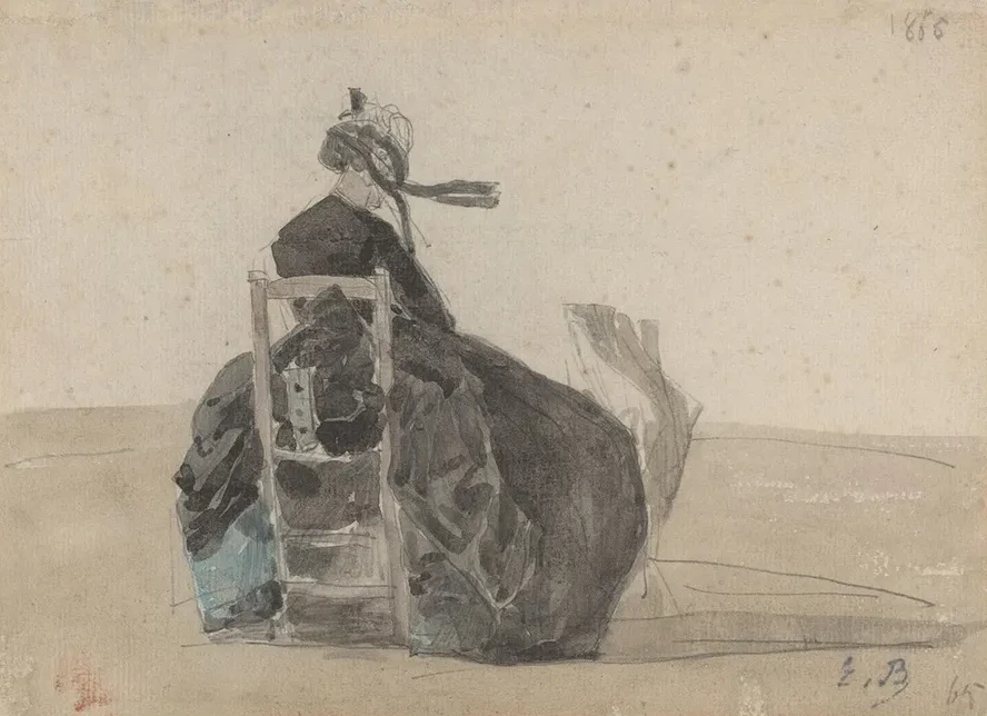 Seated Lady in Black, Trouville