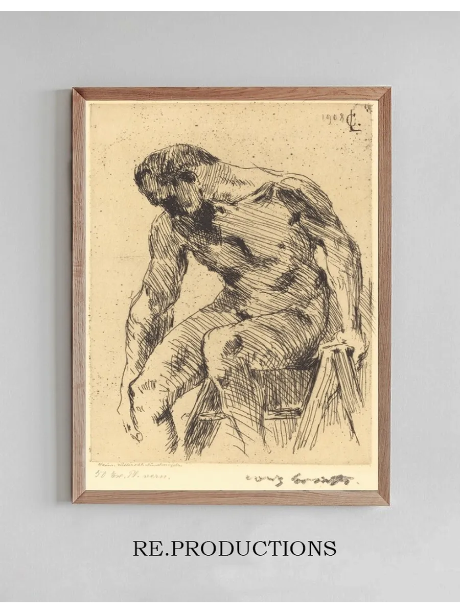 Seated Male Nude (Sitzender M nnlicher Akt)