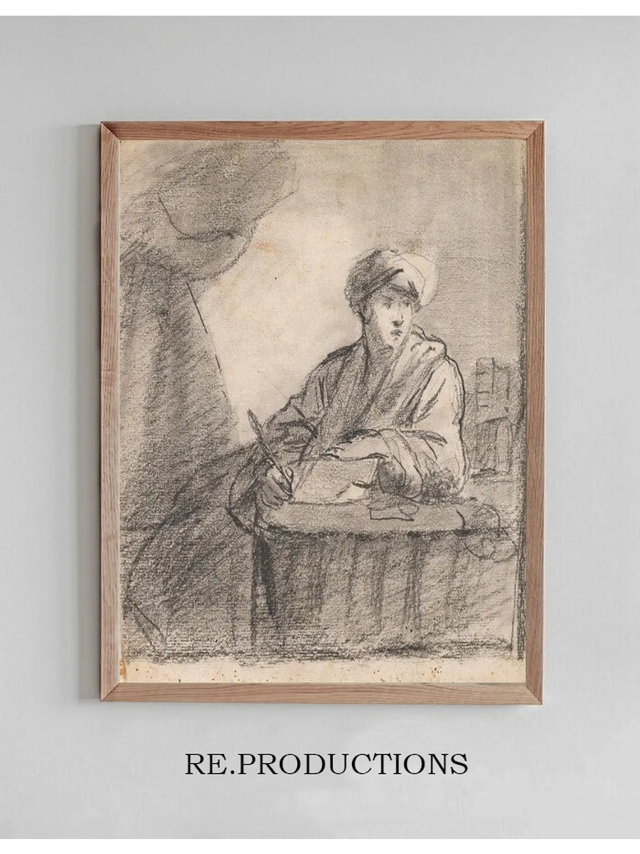 Seated Man at Table